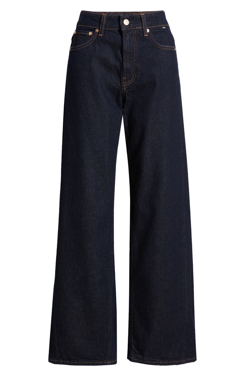 Mavi Jeans Siena High Waist Ankle Wide Leg Jeans, Alternate, color, Rinse Classic Denim