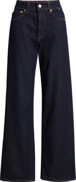 Mavi Jeans Siena High Waist Ankle Wide Leg Jeans