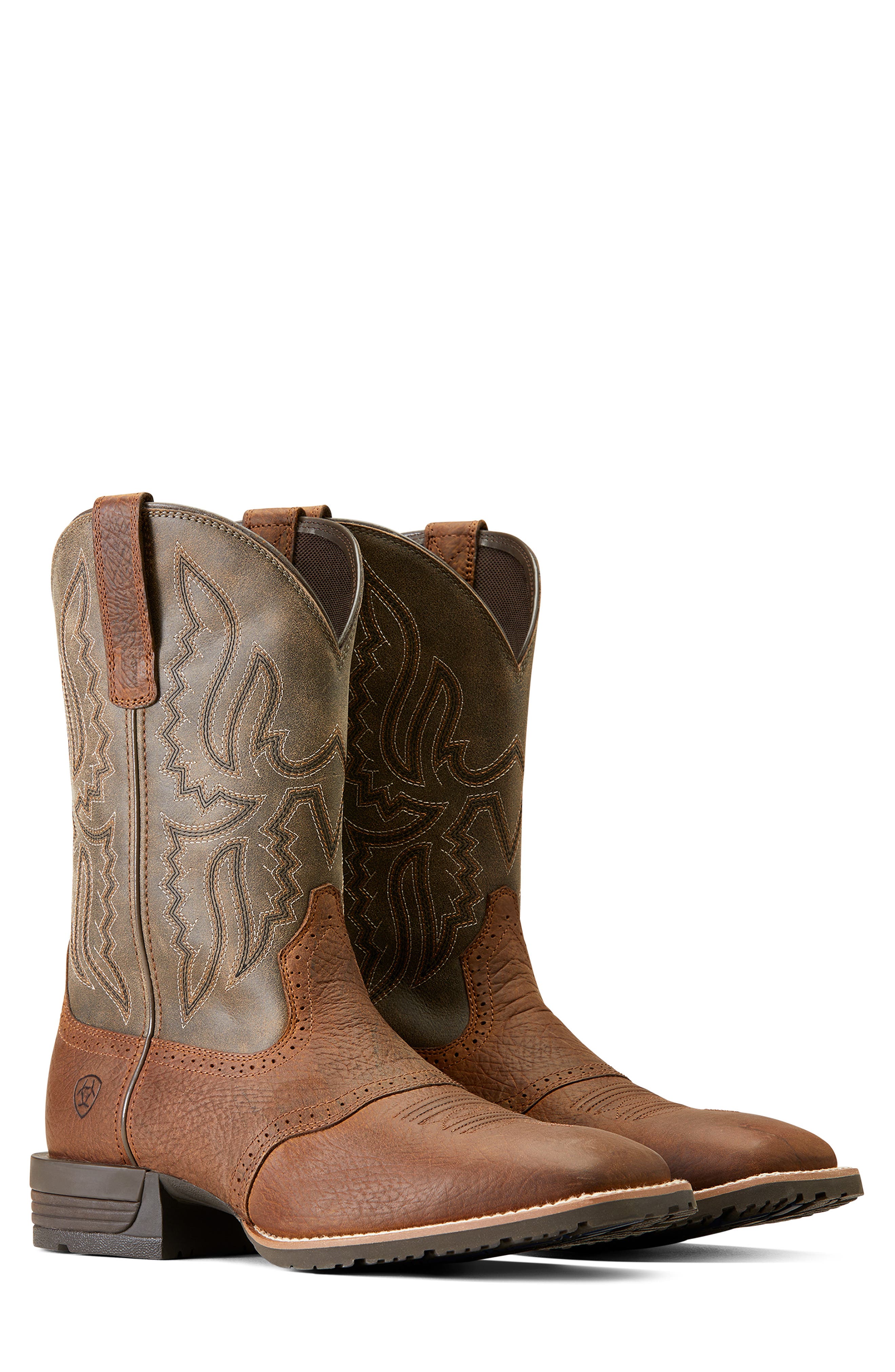 Ariat Hybrid Ranchway Western Boot, Alternate, color, Earth/ Arizona Brown