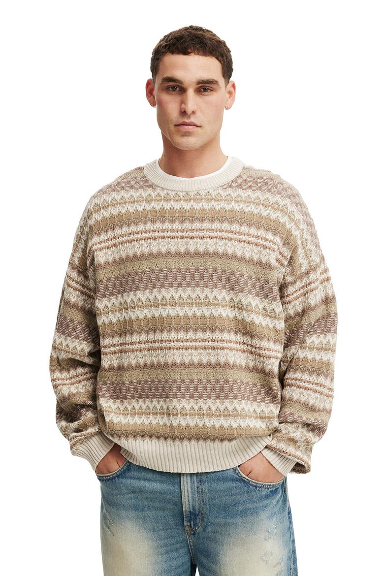 Men's Garage Knit, Main, color, Stone Pattern