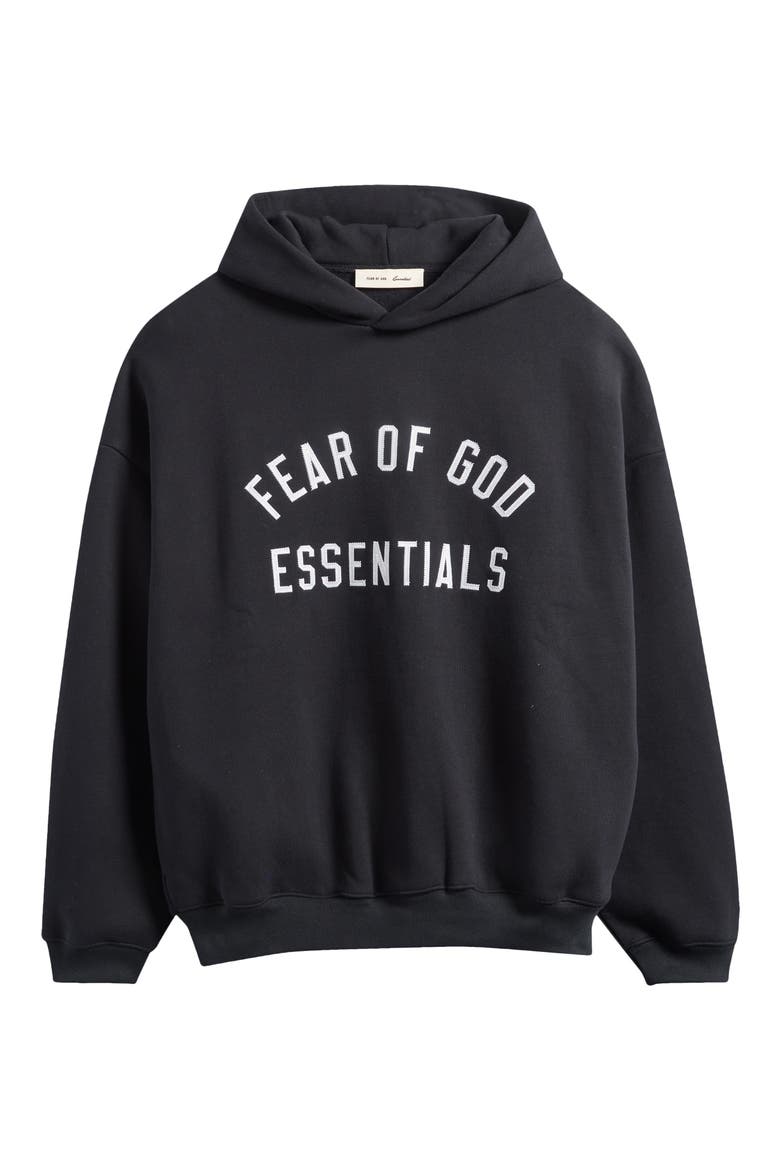 '90s Fit Fleece Logo Hoodie, Alternate, color, VINTAGE BLACK