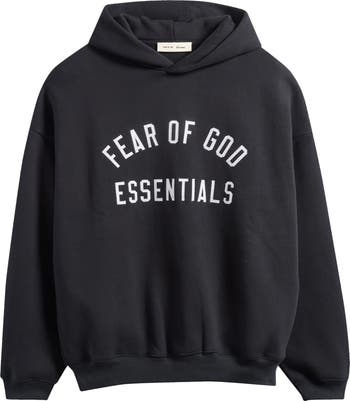 Fear of God Essentials '90s Fit Fleece Logo Hoodie | Nordstrom