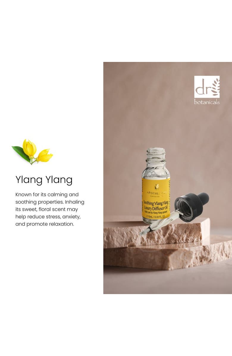 DR BOTANICALS Soothing Ylang Ylang Luxury Diffuser Oil 10ml, Alternate, color, White