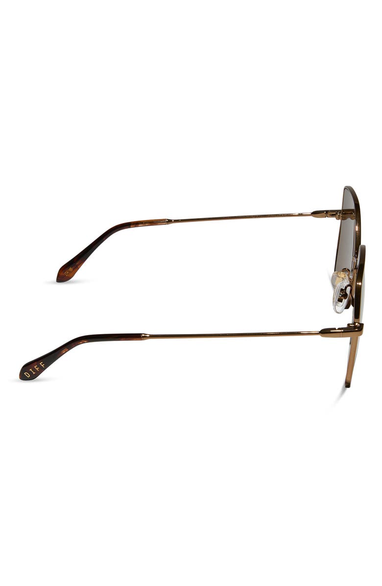 DIFF 55mm Iris Butterfly Sunglasses, Alternate, color, Copper Brown