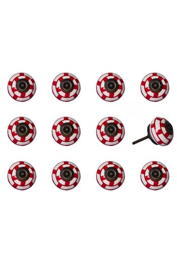Kinetic 12-pack Knobs In Red Brick
