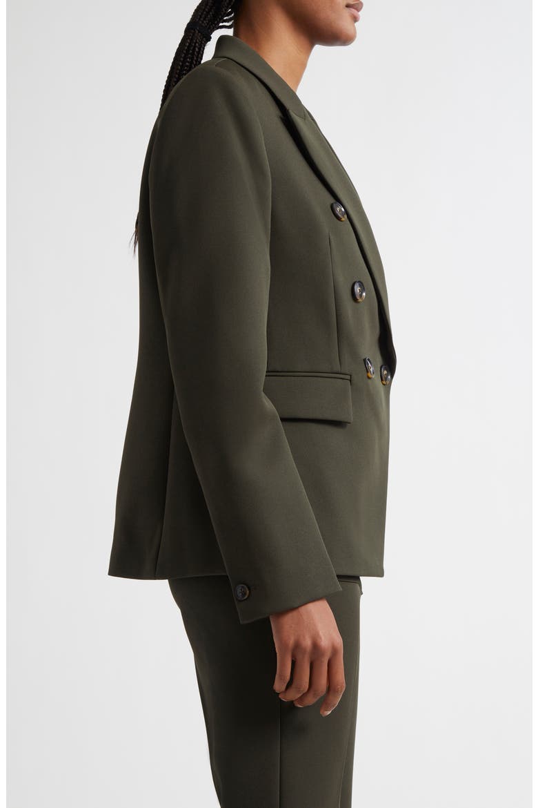 Priya Double Breasted Blazer, Alternate, color, GREEN