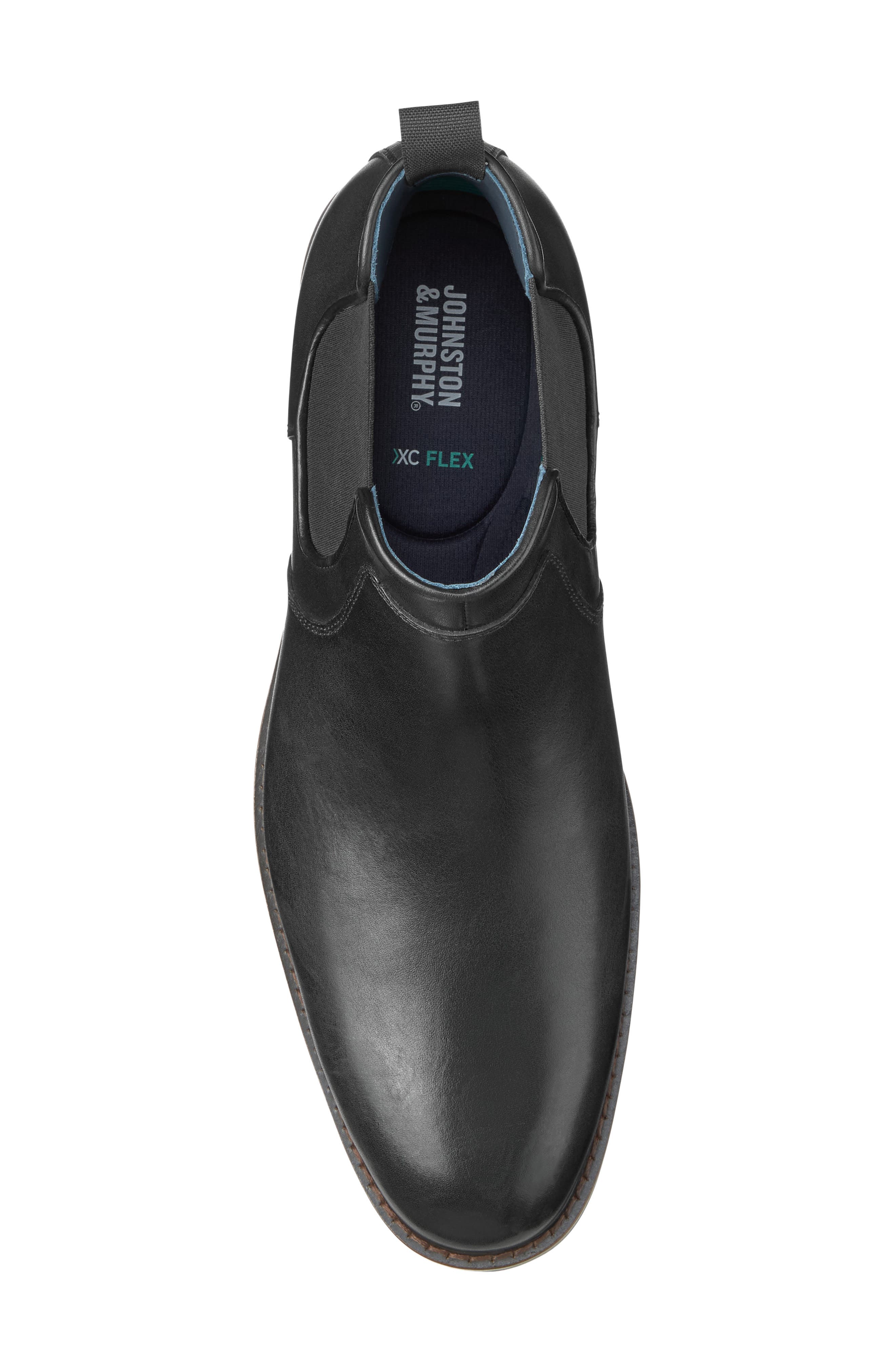 XC Flex Daylen Chelsea Boot, Alternate, color, BLACK HAND-FINISHED FULL GRAIN