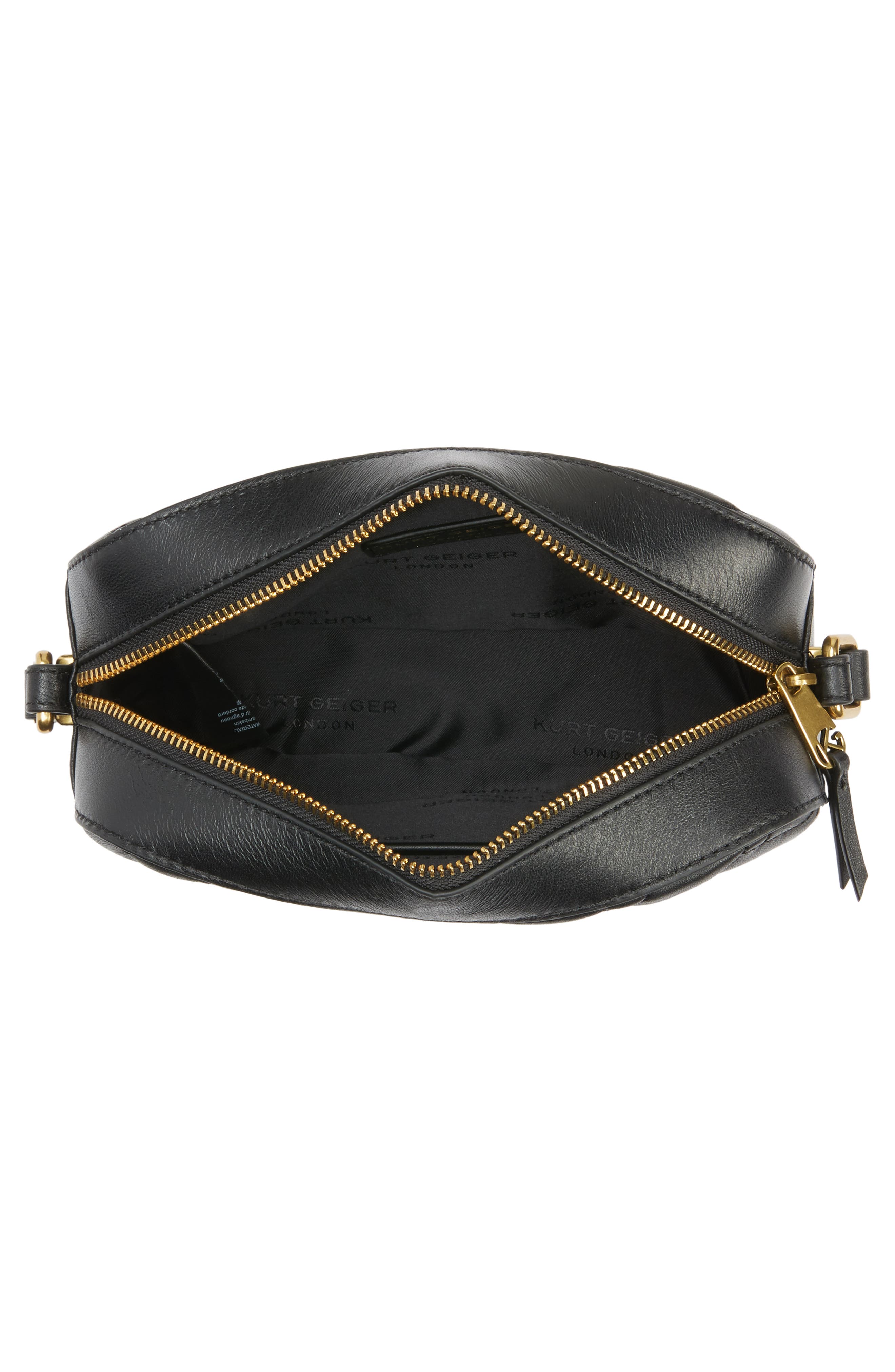 Kurt Geiger London Kensington Quilted Leather Crossbody Bag, Alternate, color, 