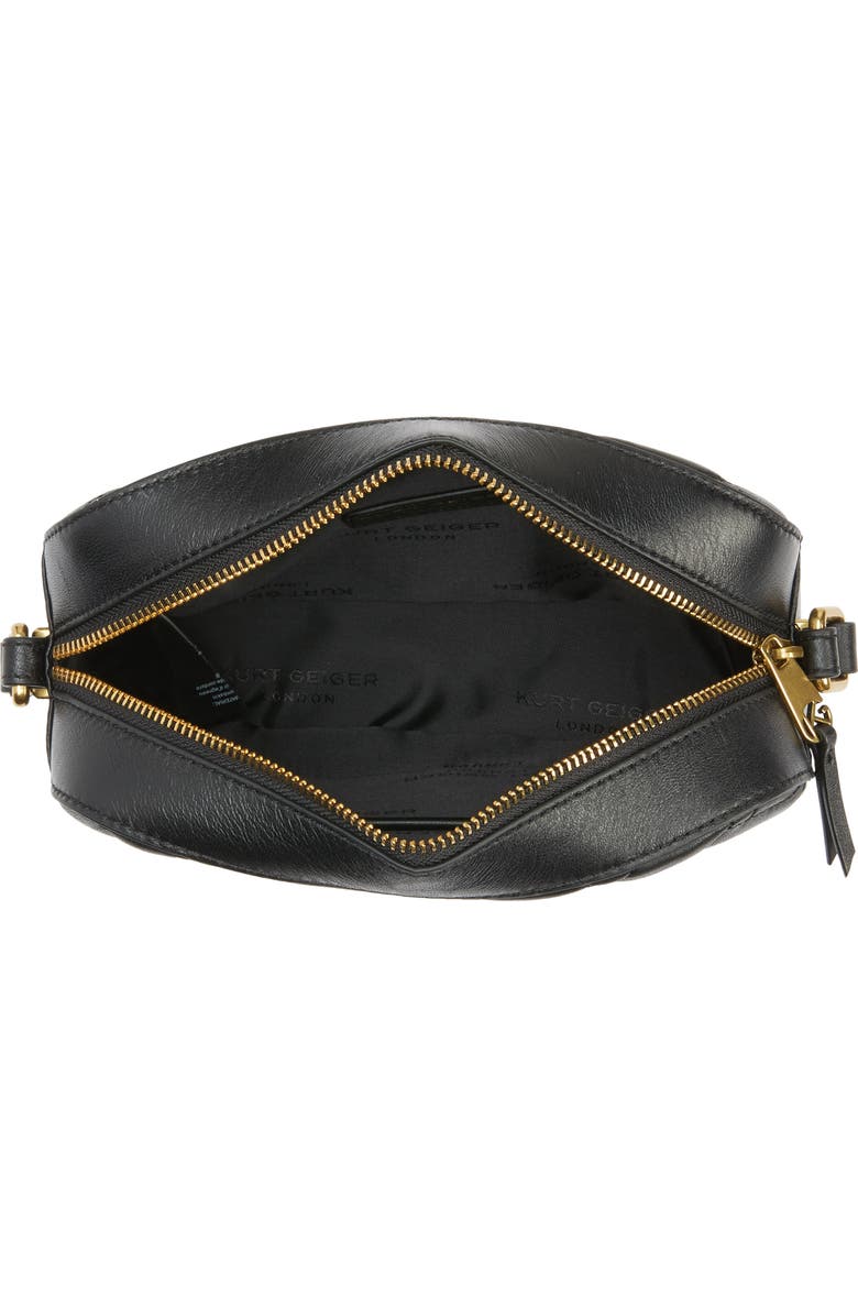 Kurt Geiger London Kensington Quilted Leather Crossbody Bag, Alternate, color,