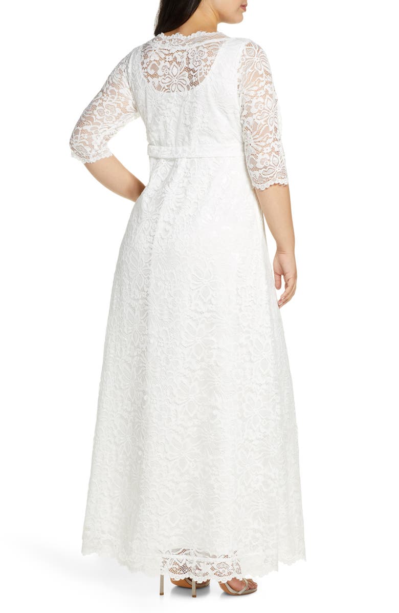 Kiyonna Sweet Serenity Gown, Alternate, color, Ivory