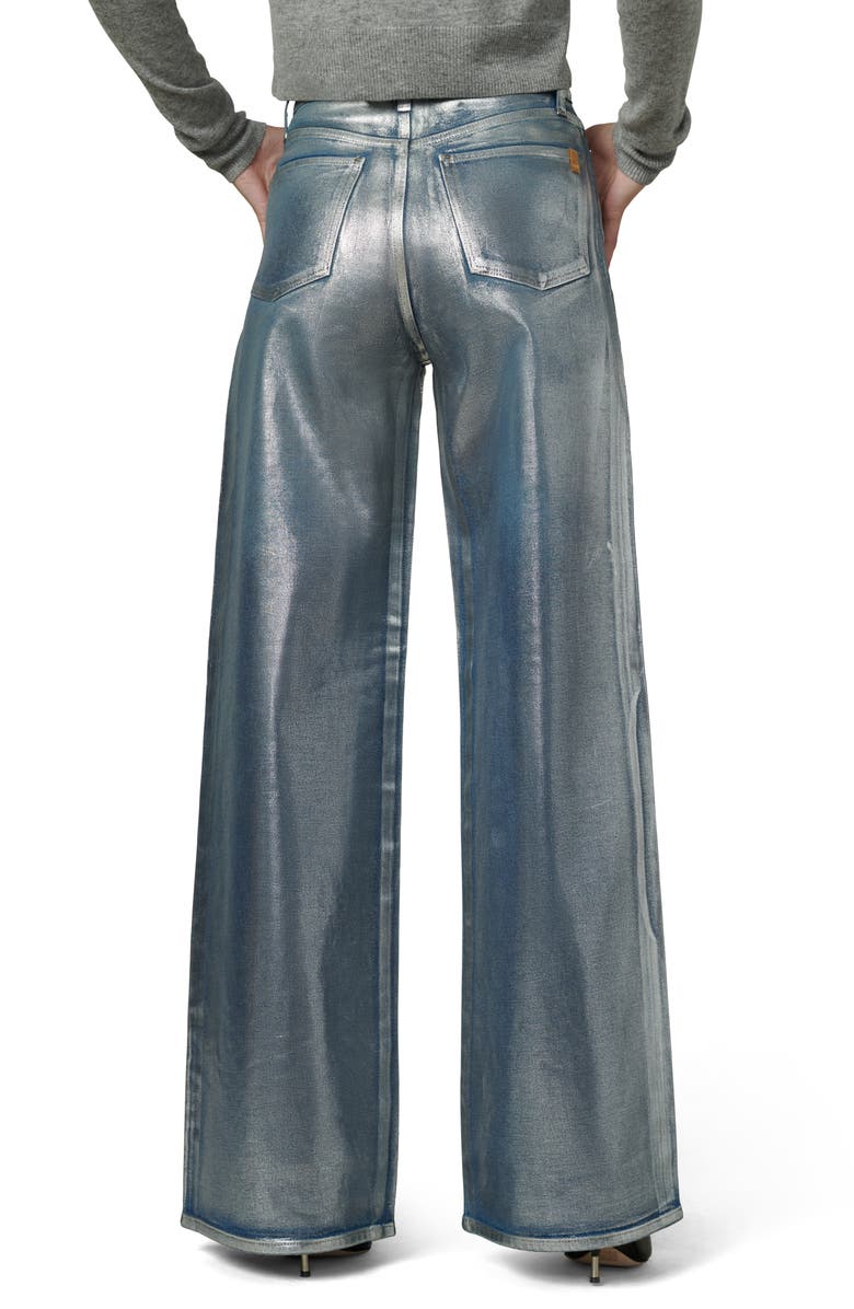 Joe's The Mia Metallic High Waist Wide Leg Jeans, Alternate, color, Party Indigo