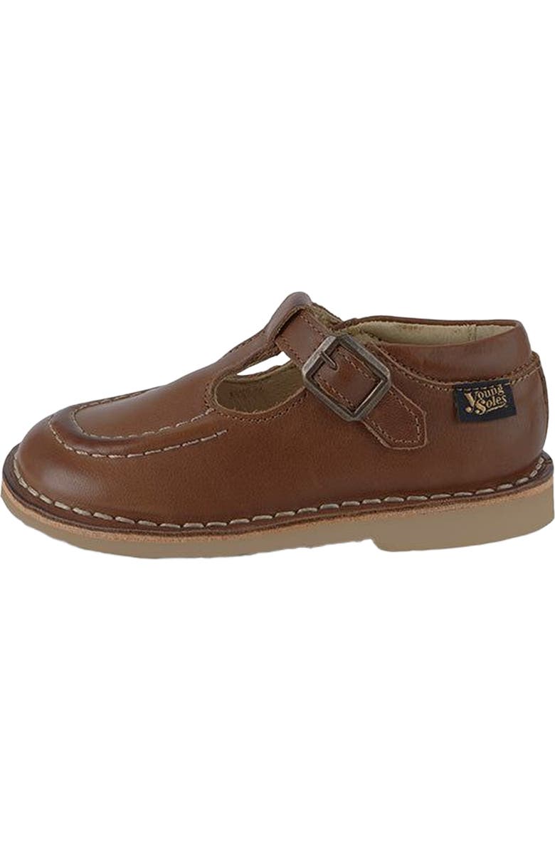 Young Soles Parker Kids T-Bar Shoe, Main, color, Tan