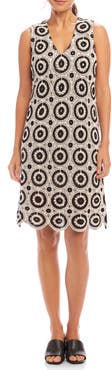 Karen Kane Open Stitch Shift Dress
