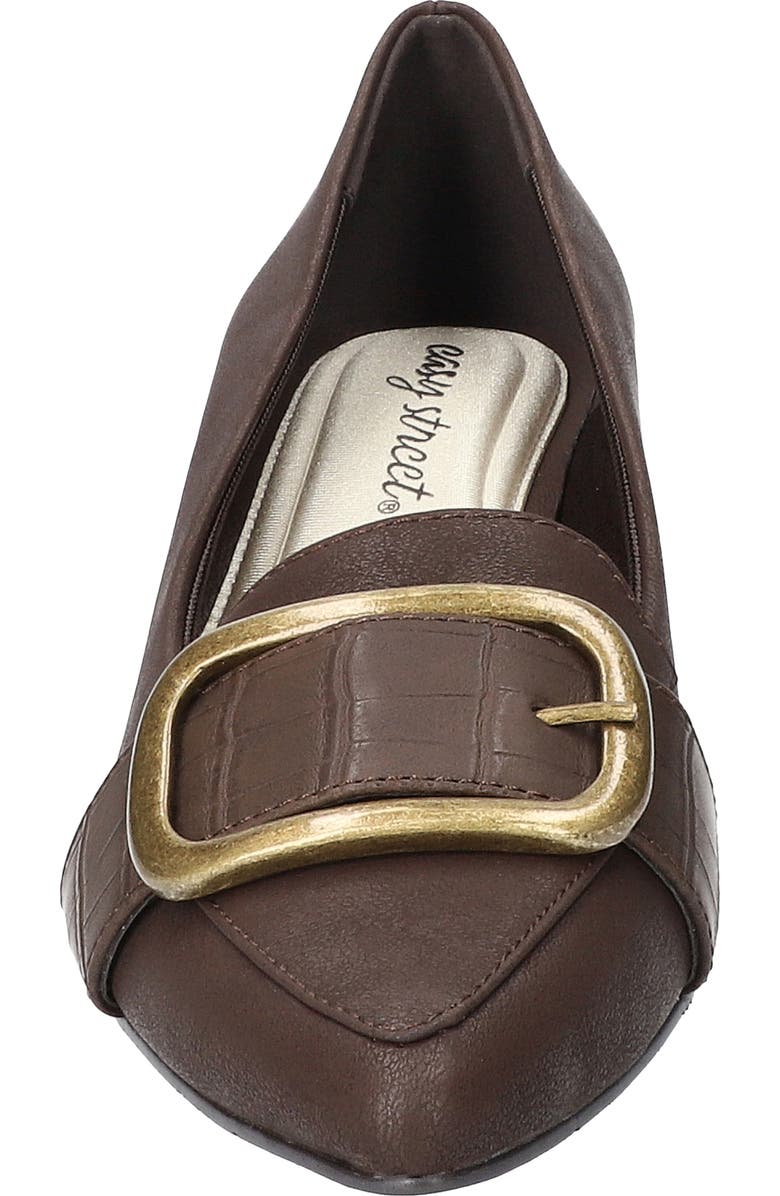 EASY STREET Amber Pointed Toe Pump, Alternate, color, Brown Matte