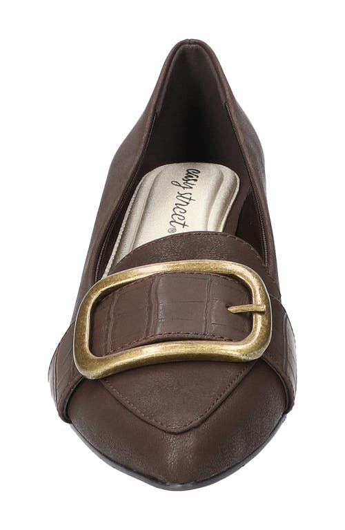 Easy Street Amber Pointed Toe Pump In Brown
