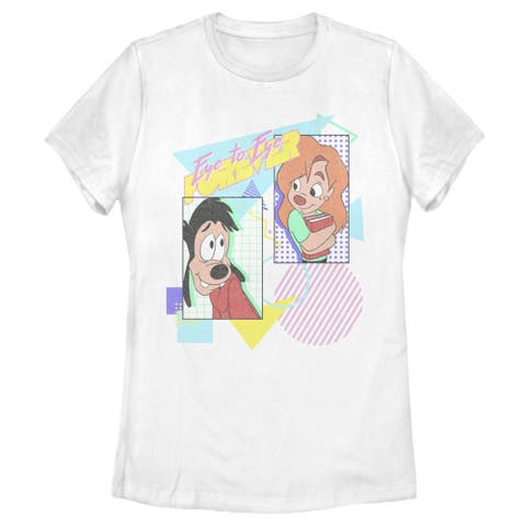 Women's A Goofy Movie Max and Roxanne Eye to Eye Forever  Graphic T-Shirt