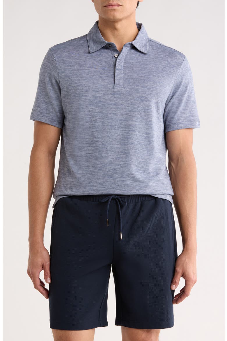Payne Space Dye Jacquard Polo, Main, color, METALLIC