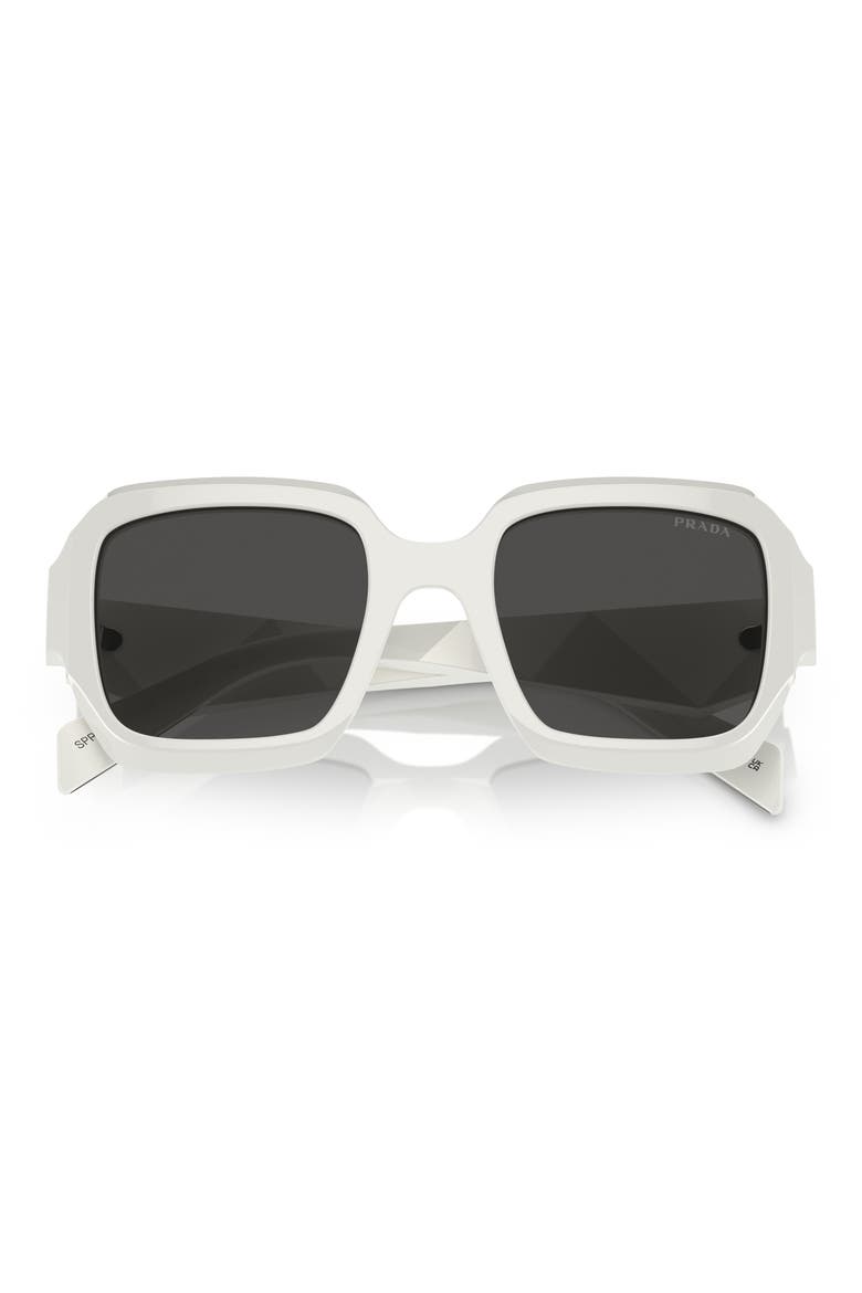 53mm Irregular Sunglasses, Alternate, color, BONE