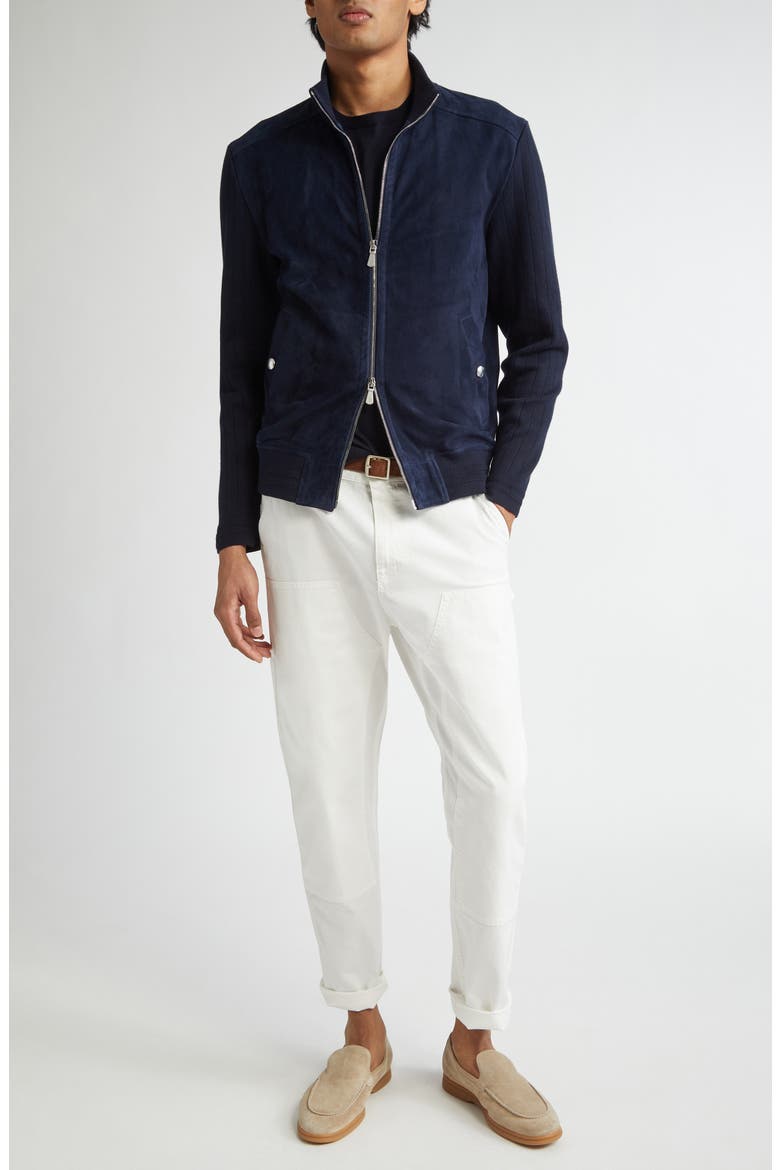 Suede Jacket, Alternate, color, 11 BLUE