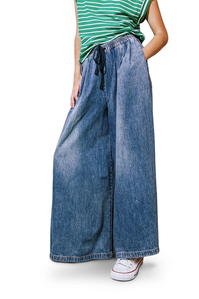 Washed Denim Pant, Main, color, INDIGO