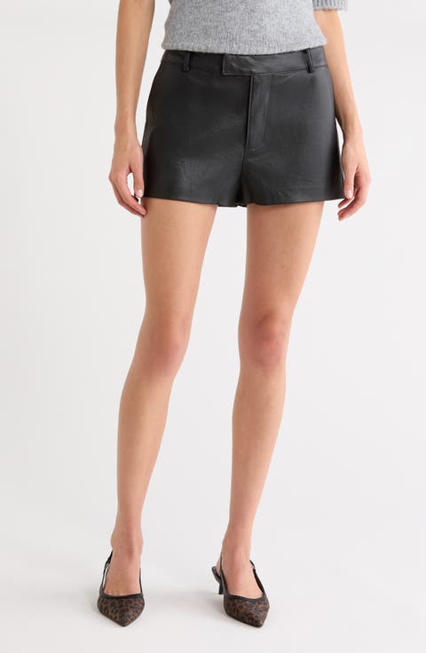 Angelina Faux Leather Shorts