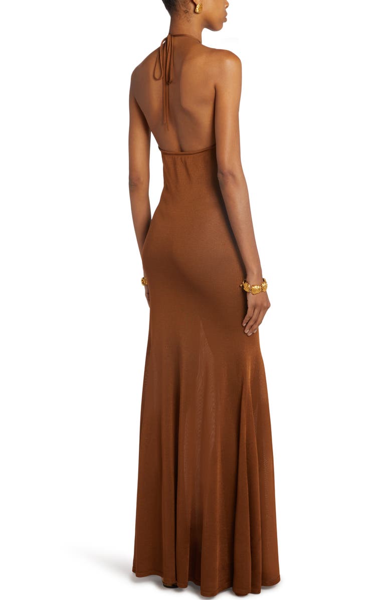 TOM FORD Slinky Jersey Halter Dress, Alternate, color,
