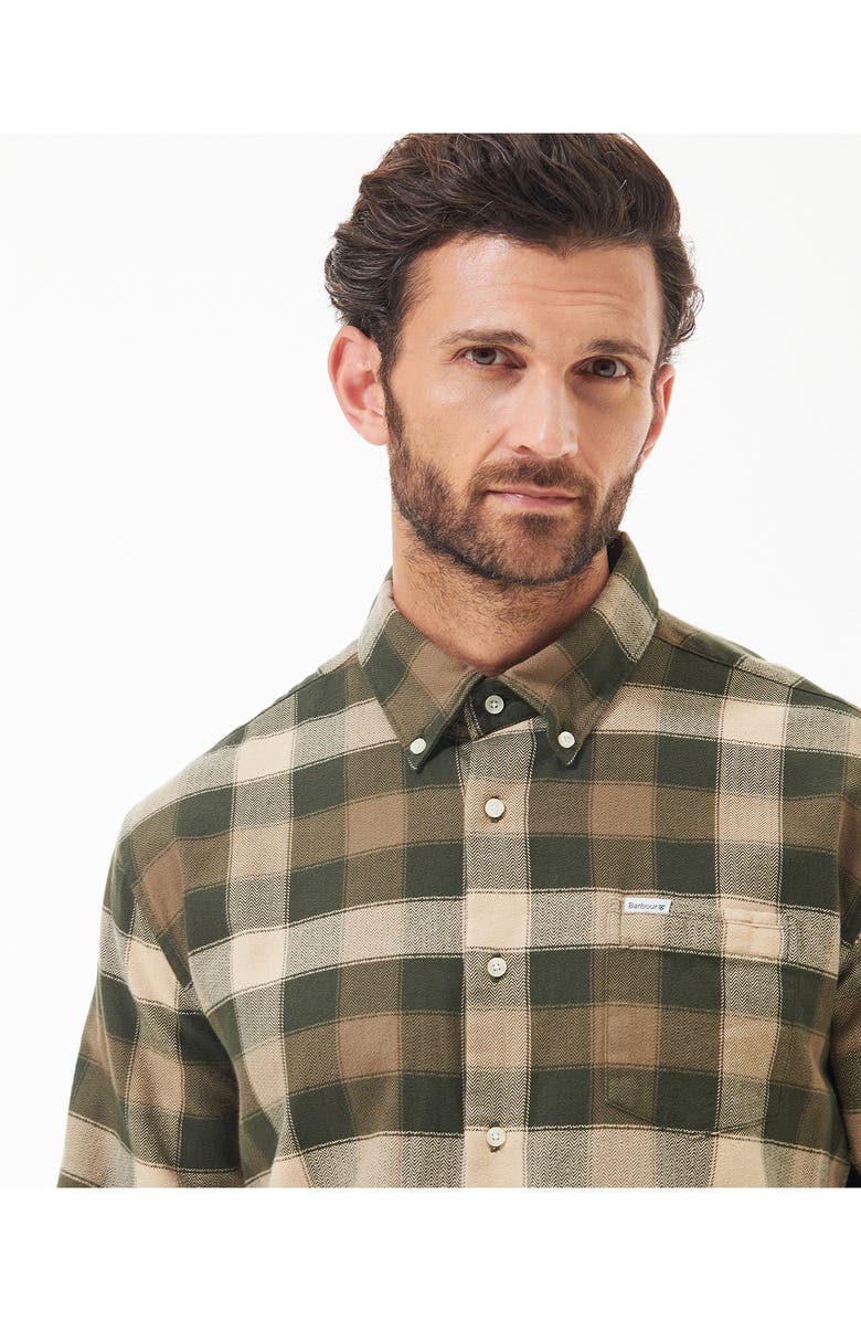 Barbour Damfield Plaid Cotton Button-Up Shirt, Alternate, color,
