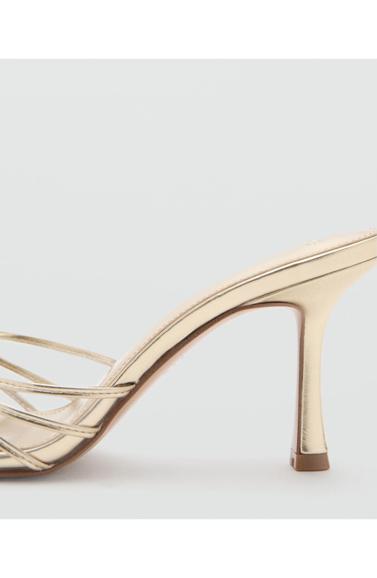 Pointed Toe Slide Sandal, Alternate, color, GOLD