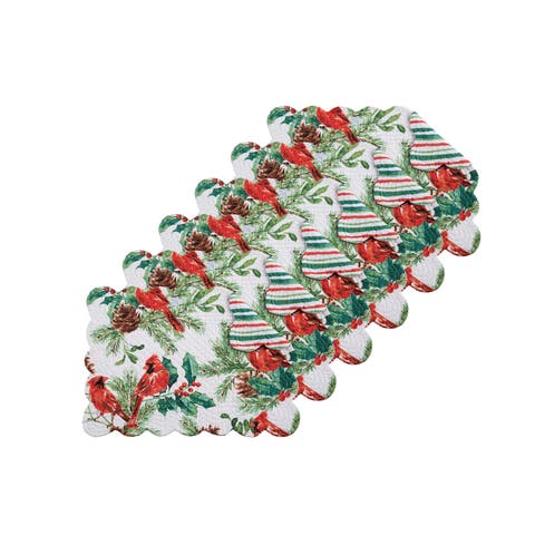 Delwyn Cardinal Placemats Set of 6, 13" x 19"