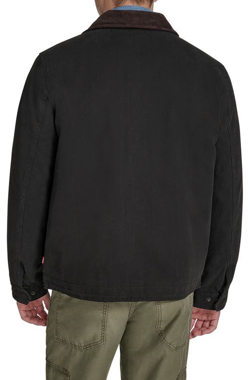 Levi's® Canvas Utility Jacket With Quilted Lining In Brown