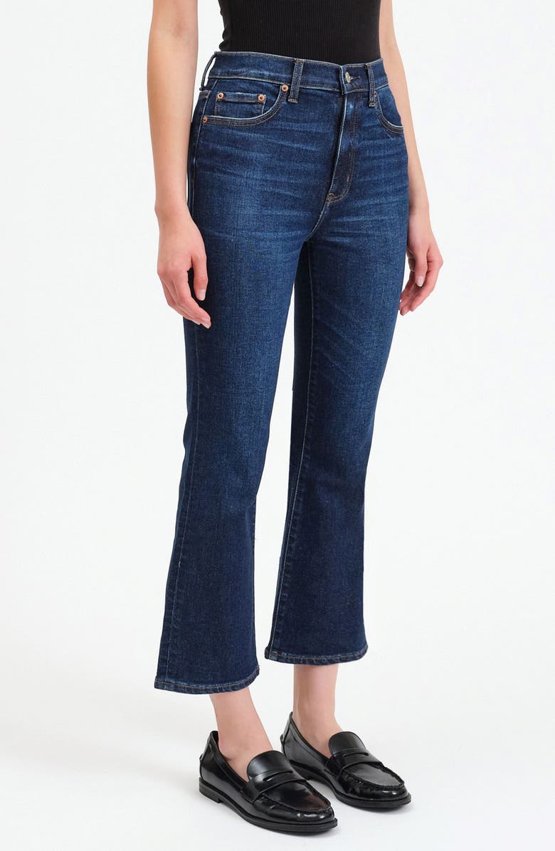 DAZE Shy Girl High Waist Crop Flare Jeans, Alternate, color,
