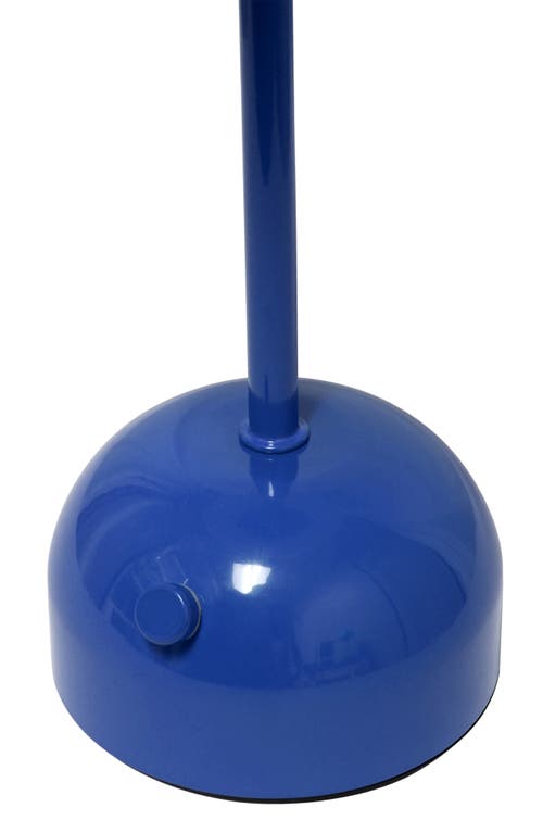 Lalia Home Touch Activated Wireless Lamp In Blue