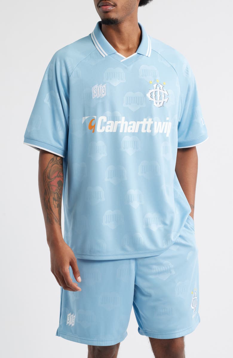 Carhartt Work In Progress Hartts Jacquard Graphic Football T-Shirt, Main, color, 