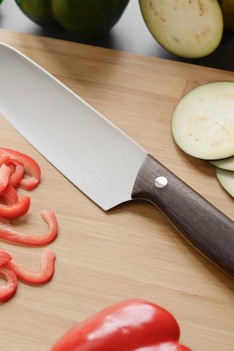 Natural Essentials 7" Rosewood Santoku Knife, Alternate, color, NATURAL