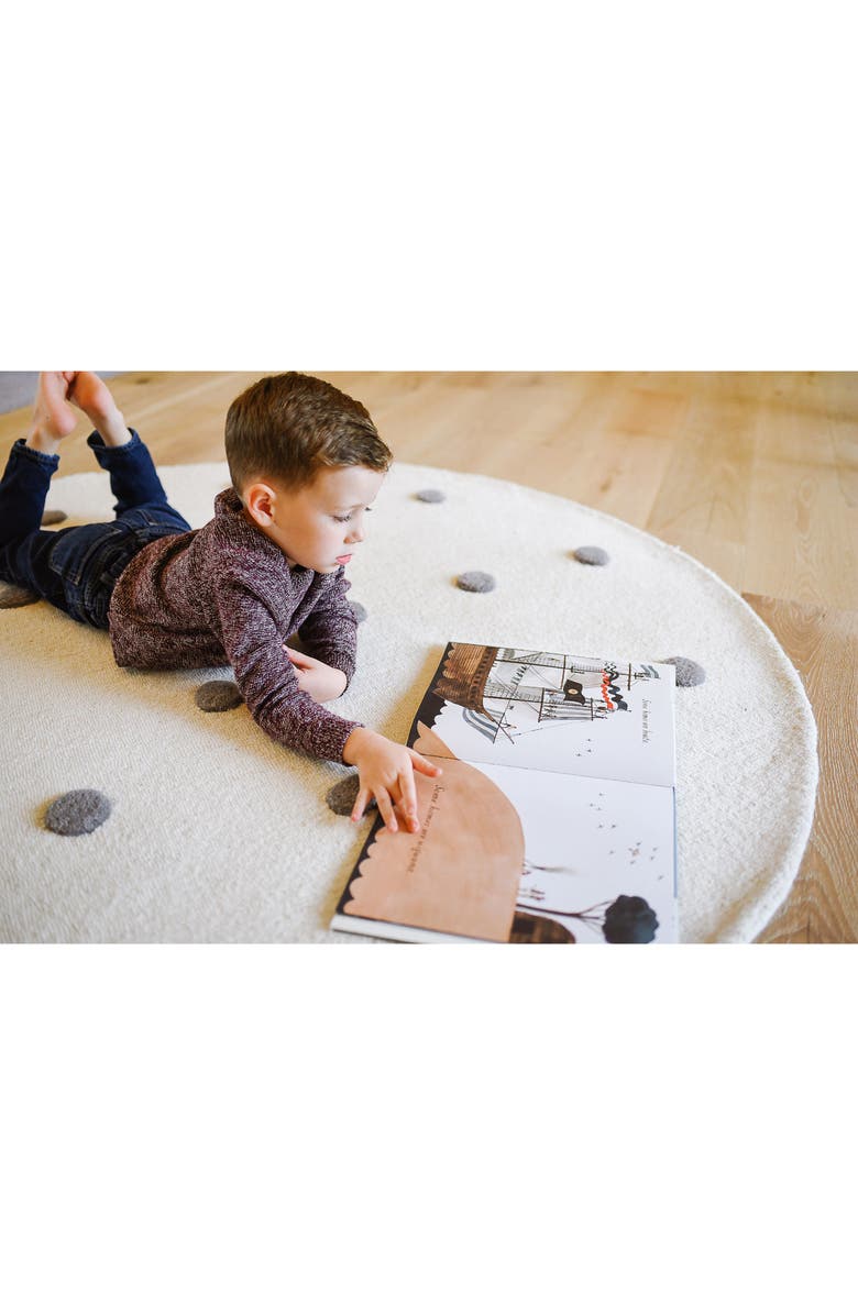 Pehr Pompom 5-foot Round Wool Rug, Alternate, color,