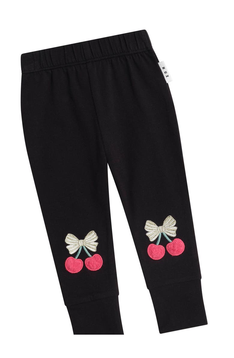 Huxbaby Cherry Pie Leggings, Alternate, color, Black