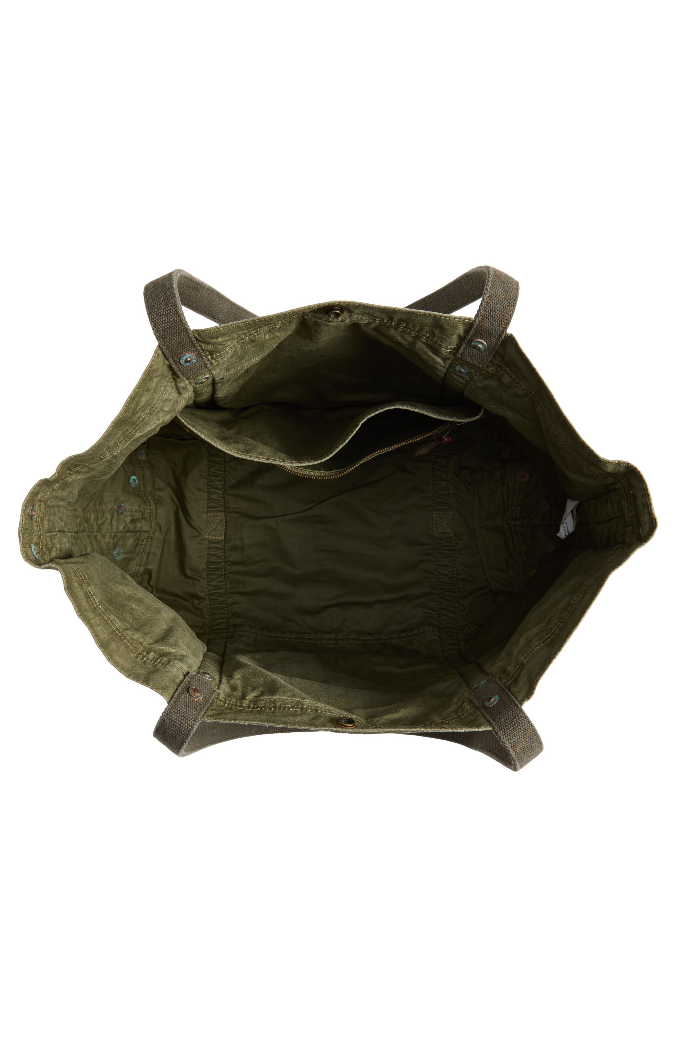 Double RL Patchwork Camo Tote, Alternate, color, Multi Camo Prints/ Olive Drab