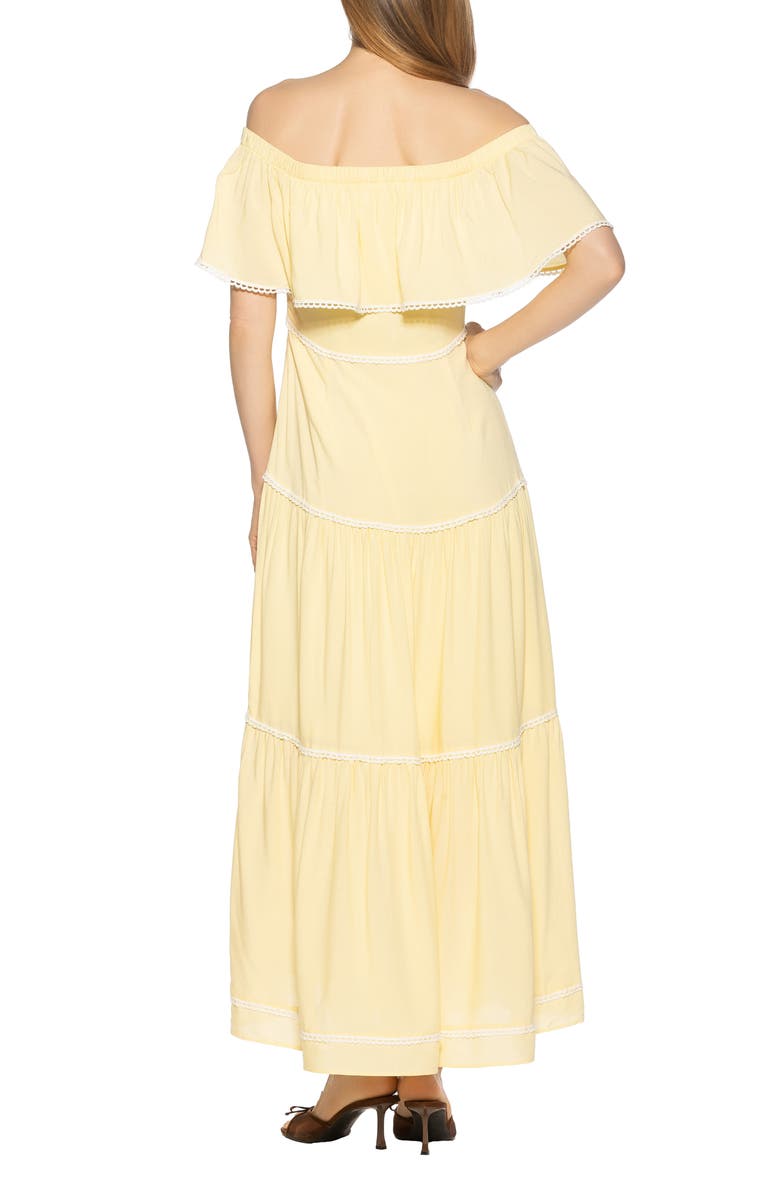Alexia Admor Esme Off the Shoulder Maxi Dress, Alternate, color, 