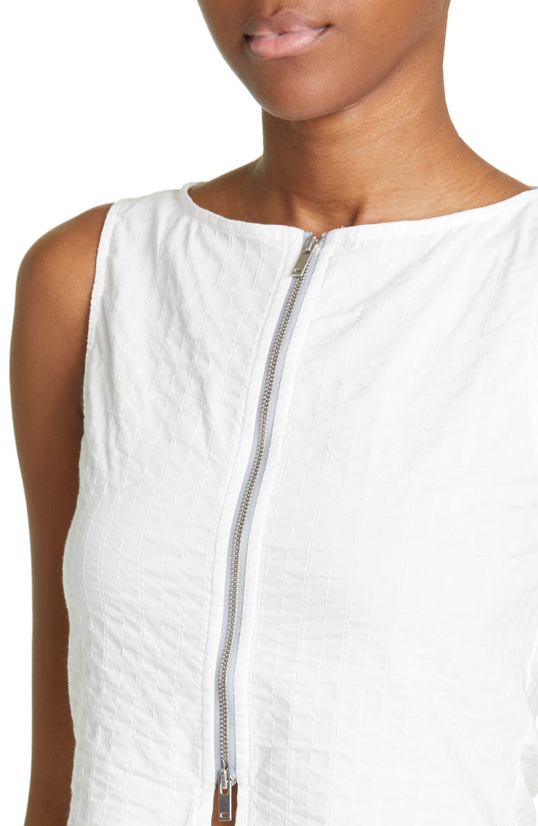 Paloma Wool Folch Stretch Cotton Zip Top, Alternate, color,