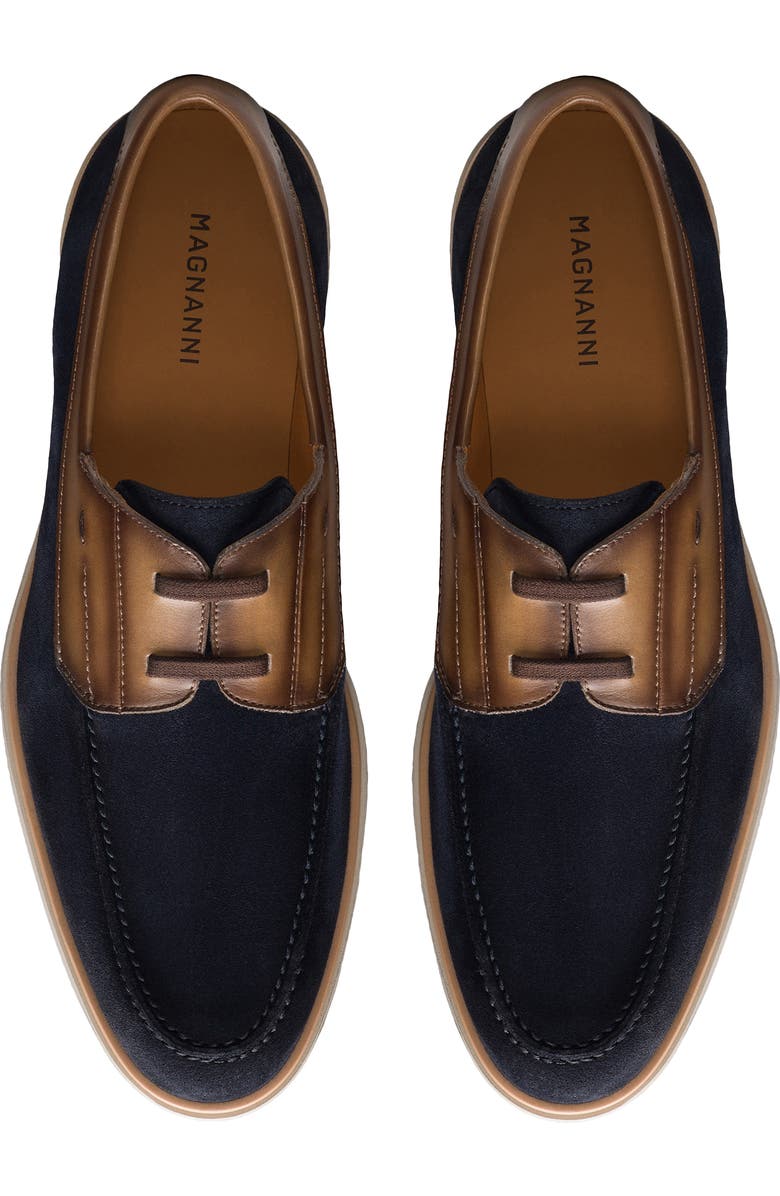 Magnanni Lucius Slip-On Water Resistant Boat Shoe, Alternate, color, Brown