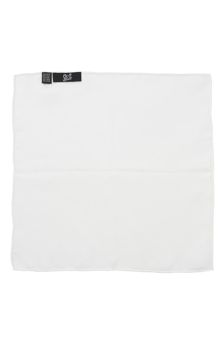 Cufflinks, Inc. Silk Pocket Square, Alternate, color, White