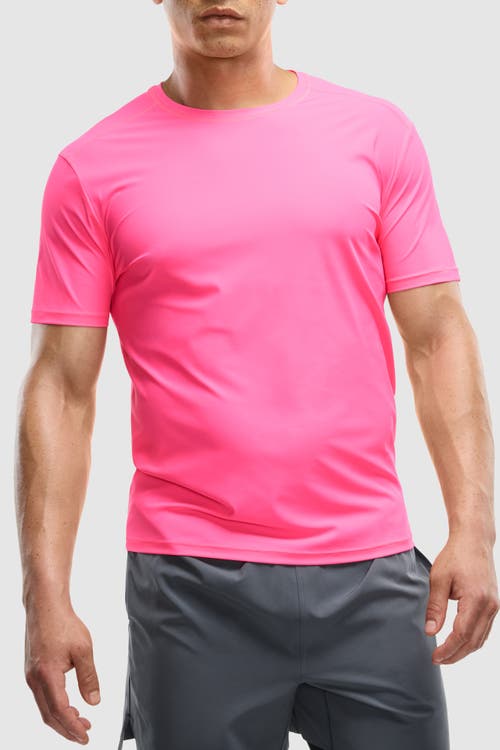 Peloton Interlock Short Sleeve Run Tee In Pink
