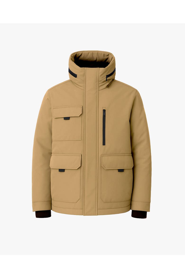 TESLIN | Recycled Down Winter Jacket, Main, color, Dark Sand
