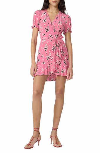 Emilia Floral Puff Sleeve Wrap Dress
