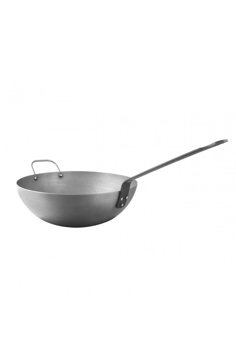 Mauviel M'Steel 5.4 Qt. Wok, Main, color, Silver