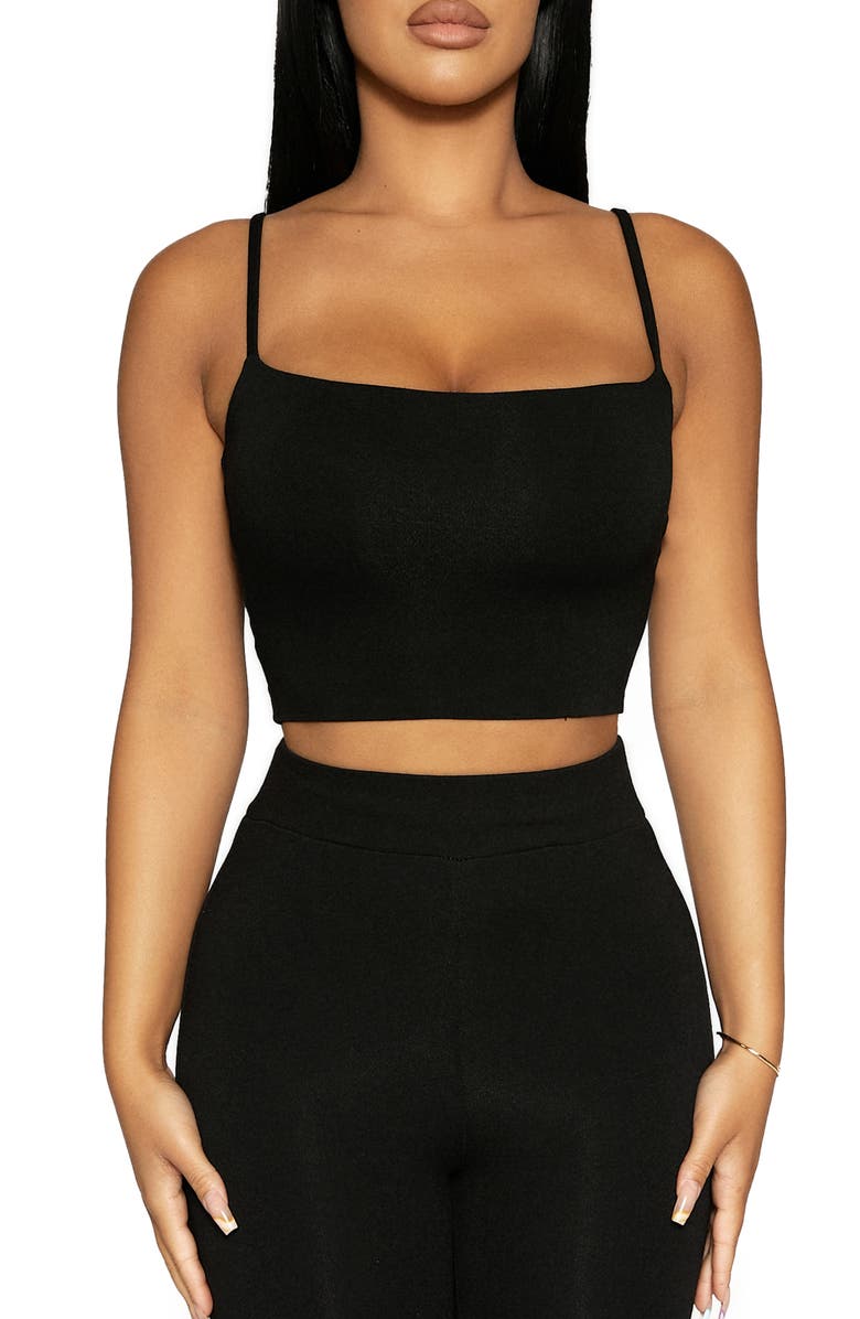 Naked Wardrobe The NW Solid Vibes Crop Top, Main, color,