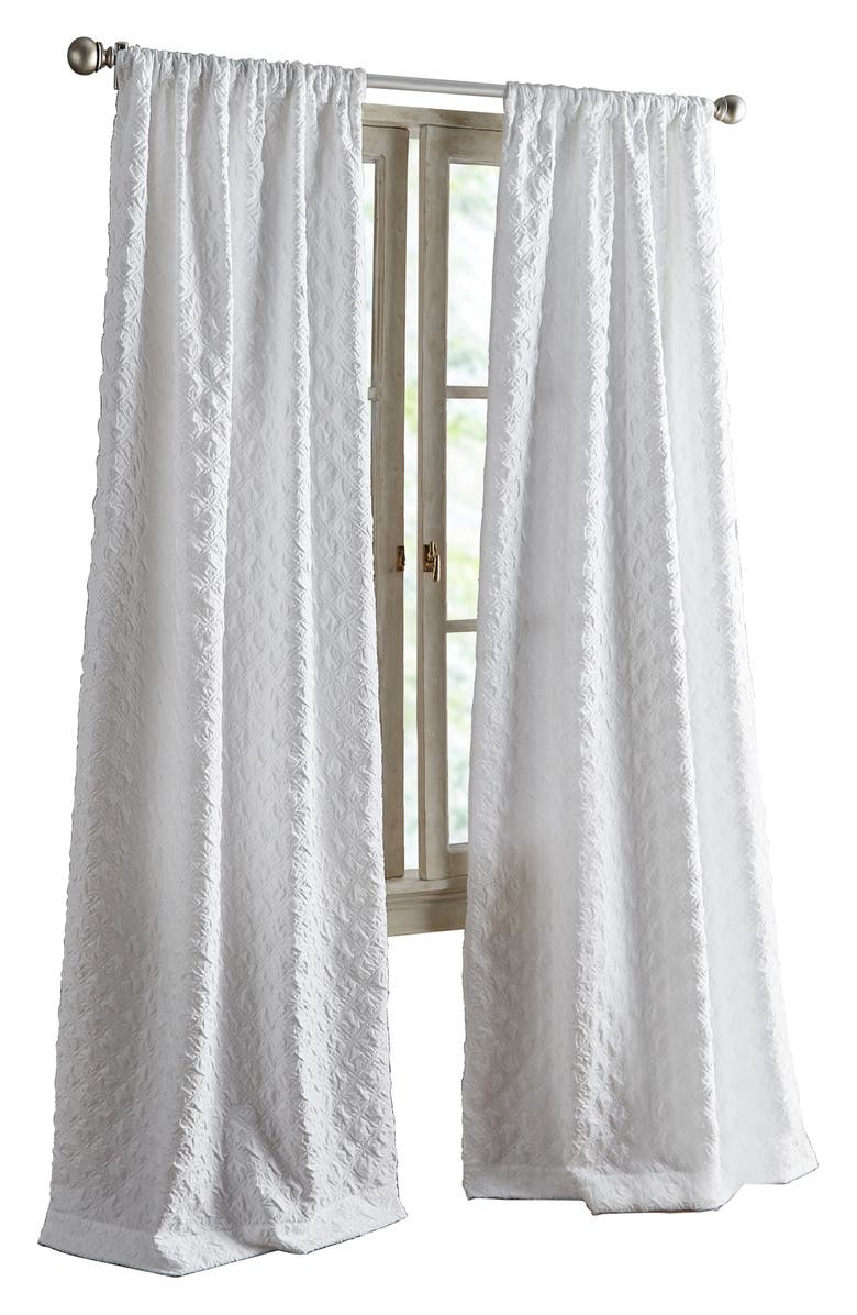 Peri Home Set of 2 Diamond Pole Top Curtain Panels, Main, color, 