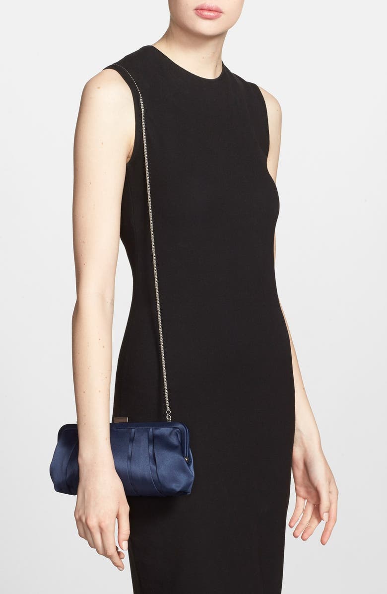 Nina 'Logan' Satin Clutch, Alternate, color,