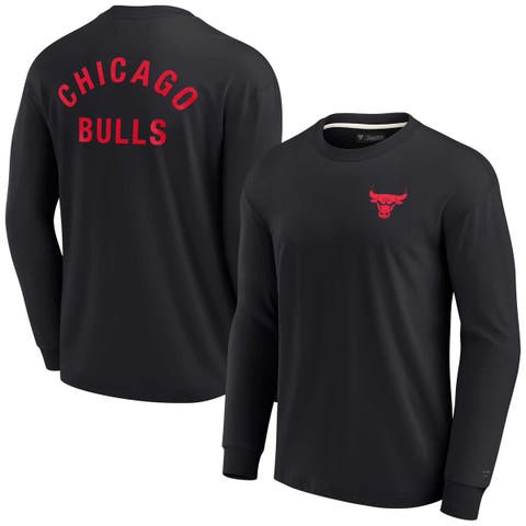 Unisex Fanatics Signature Black Chicago Bulls Elements Super Soft Long Sleeve T-Shirt