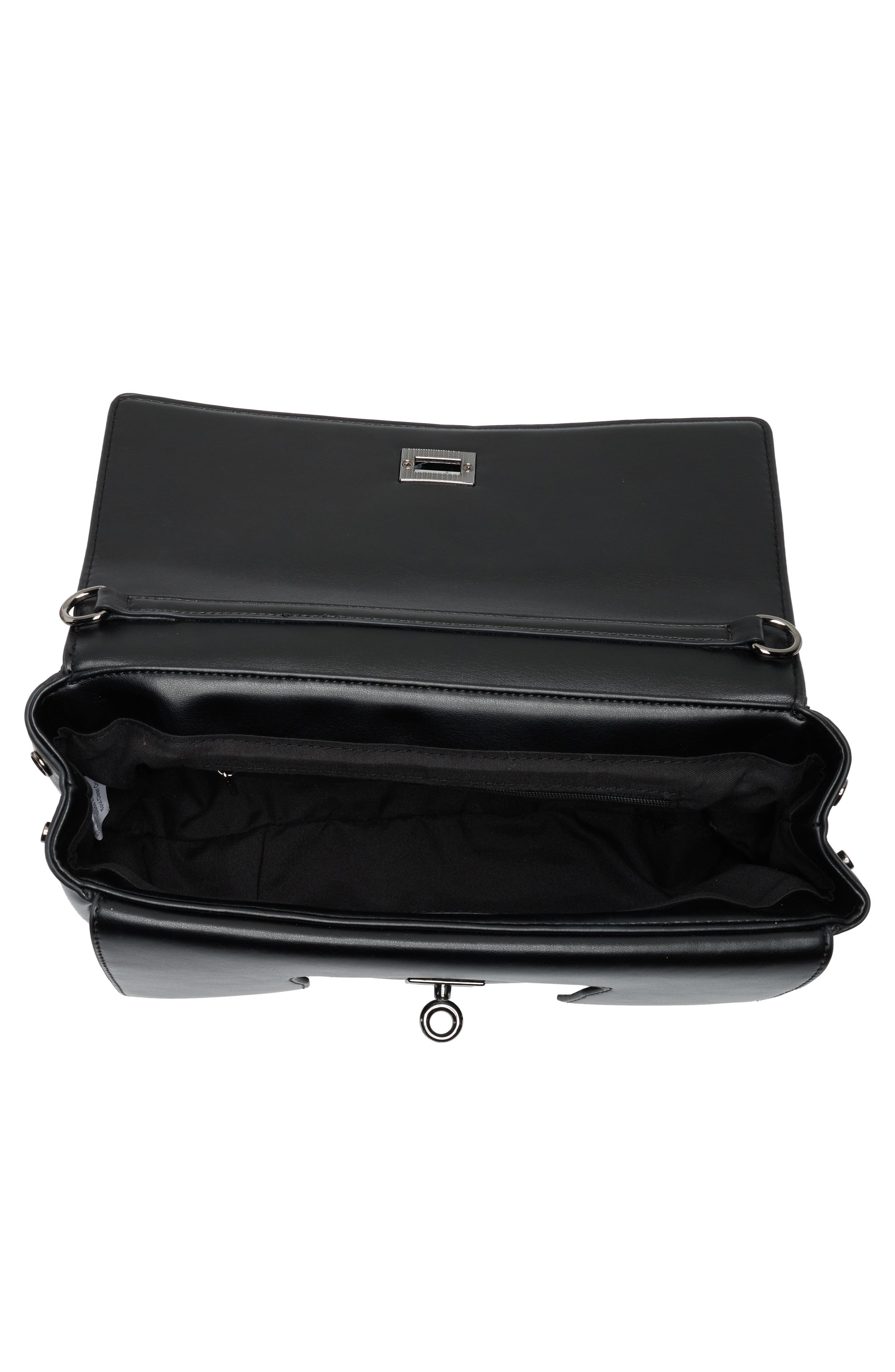 BCBG East/West Convertible Clutch, Alternate, color, Black